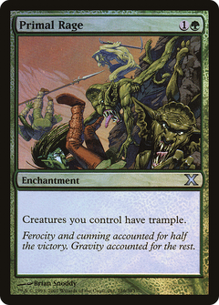 Primal Rage (10E-286★) - Tenth Edition Foil-1