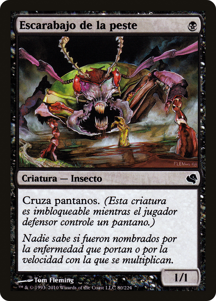 Plague Beetle (Spanish) - "Escarabajo de la peste" (PS11-080) - Salvat 2011-1