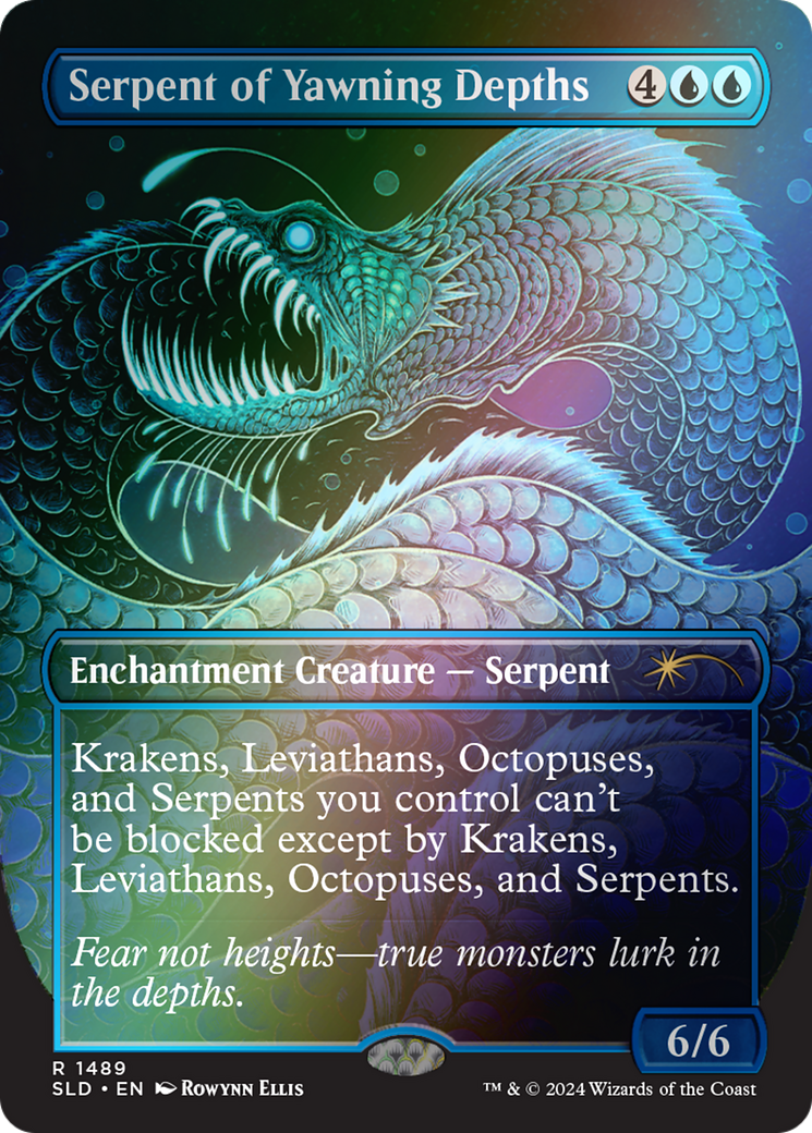 Serpent of Yawning Depths (Rainbow Foil) [Secret Lair Drop Series]-1
