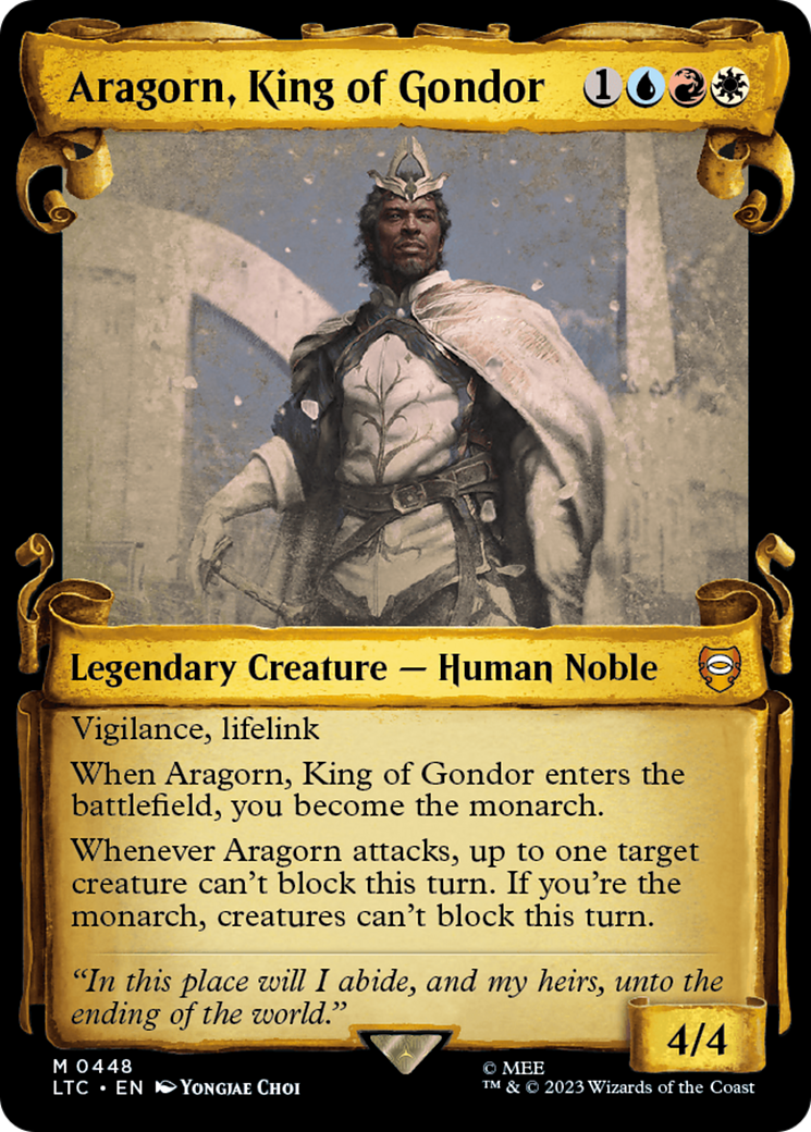 Aragorn, King of Gondor [The Lord of the Rings: Tales of Middle-Earth Commander Showcase Scrolls]-1