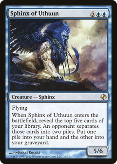 Sphinx of Uthuun [Duel Decks: Venser vs. Koth]-1