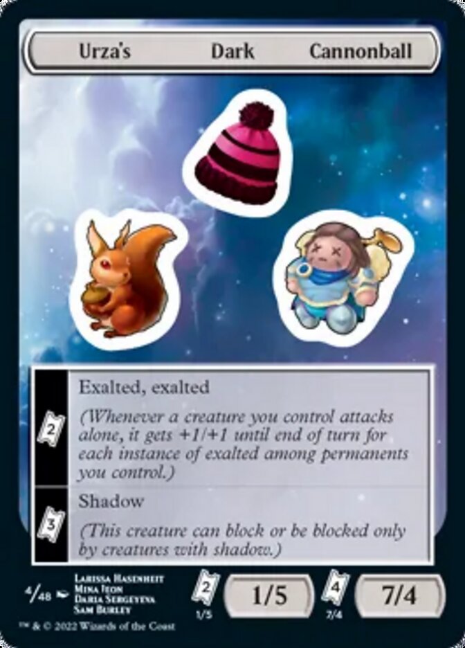 Urza's Dark Cannonball [Unfinity Stickers]-1