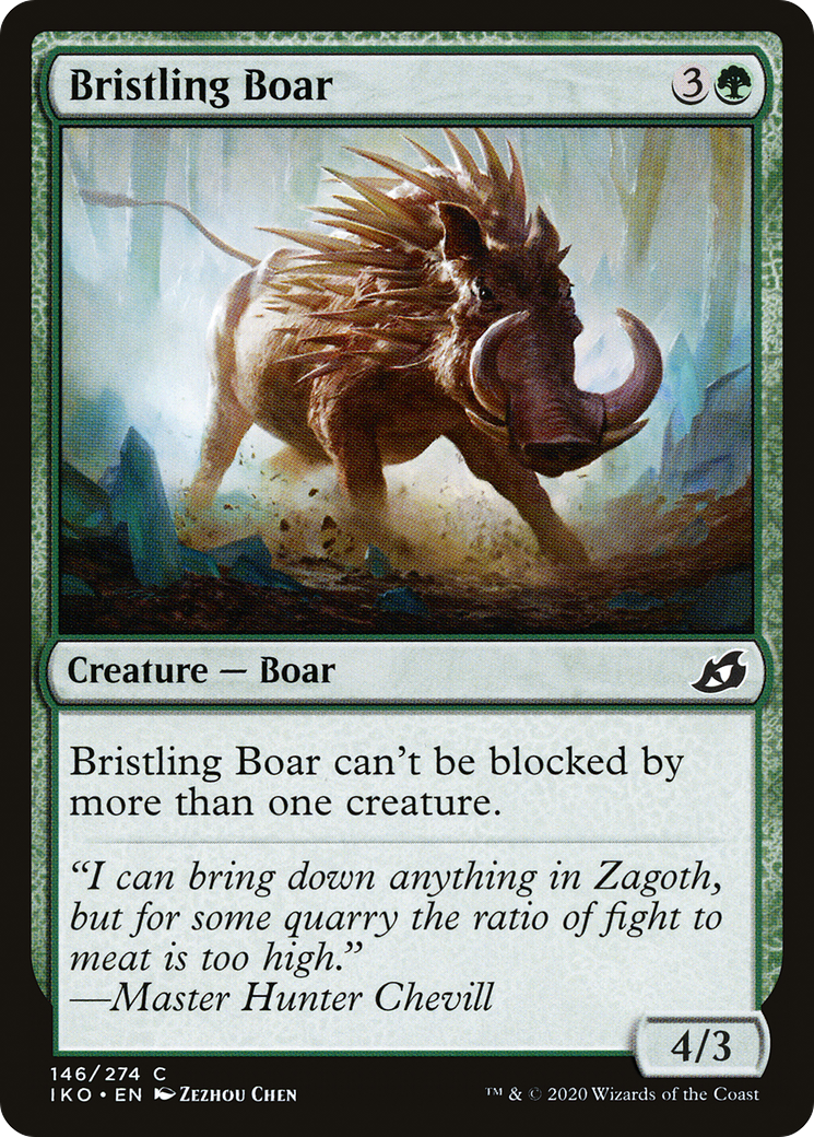 Bristling Boar [Ikoria: Lair of Behemoths]-1