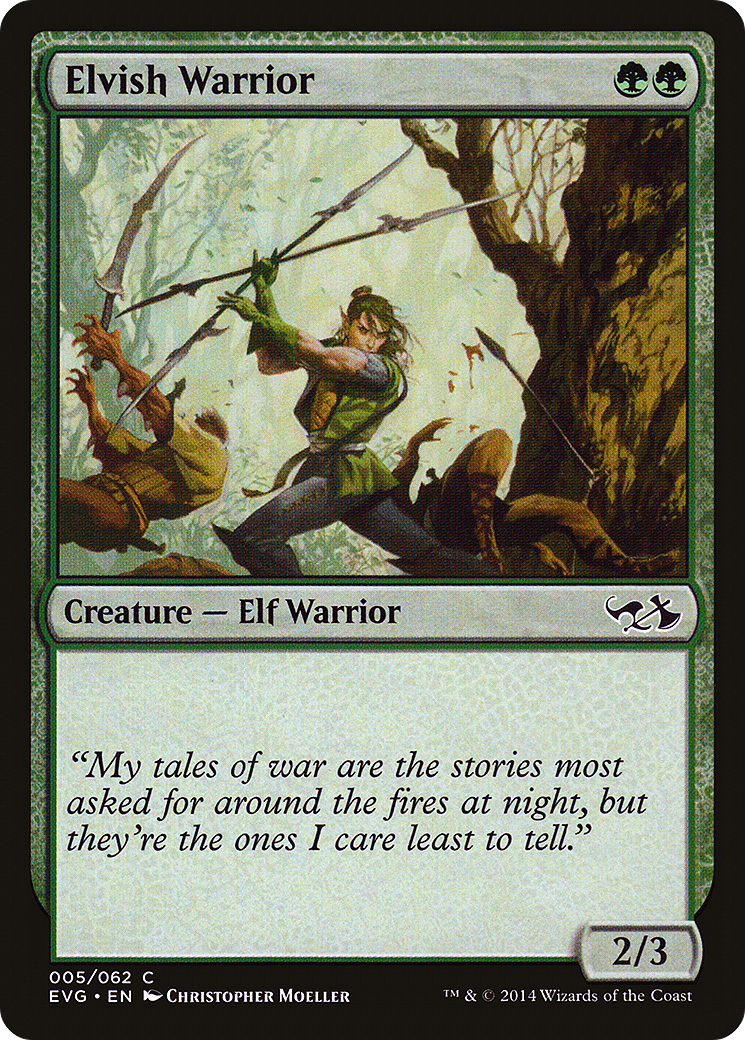 Elvish Warrior (Elves vs. Goblins) [Duel Decks Anthology]-1