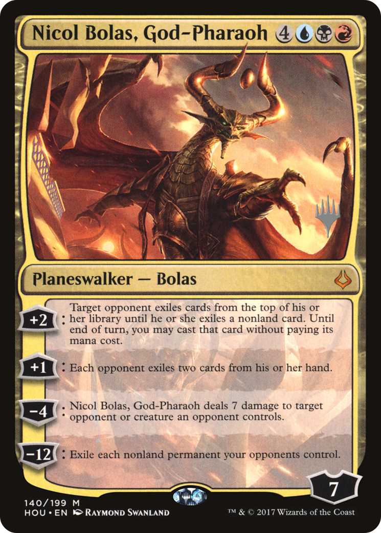 Nicol Bolas, God-Pharaoh (Promo Pack) [Hour of Devastation Promos]-1