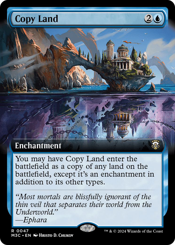 Copy Land (Extended Art) [Modern Horizons 3 Commander]-1