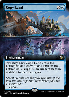 Copy Land (Extended Art) [Modern Horizons 3 Commander]-1