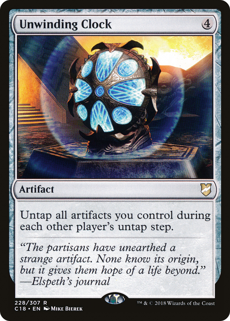 Unwinding Clock (C18-228) - Commander 2018-1