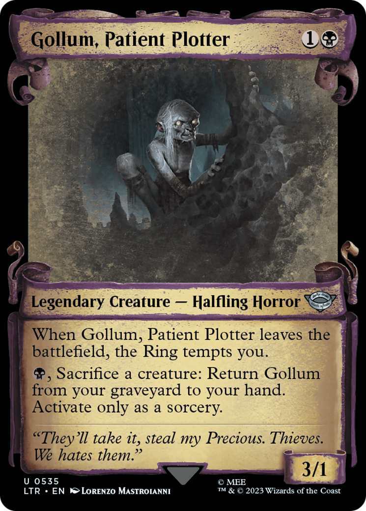 Gollum, Patient Plotter [The Lord of the Rings: Tales of Middle-Earth Showcase Scrolls]-1