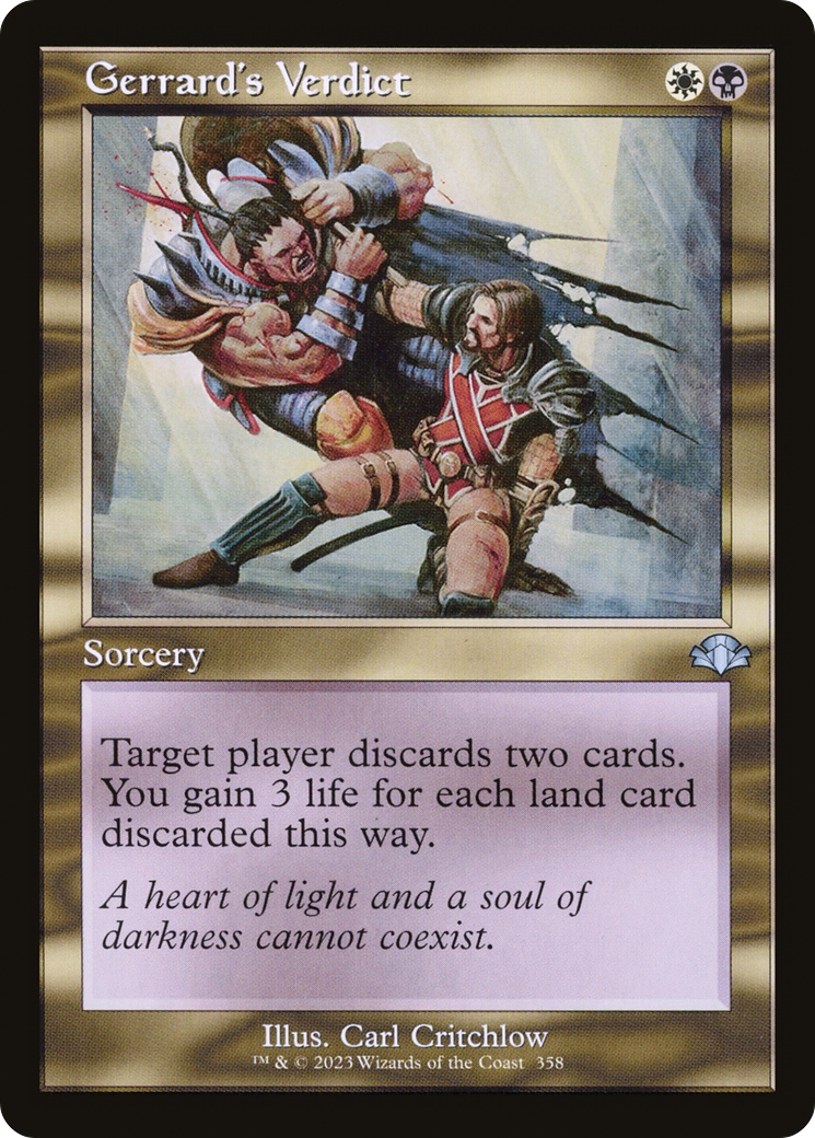 Gerrard's Verdict (Retro) [Dominaria Remastered]-1