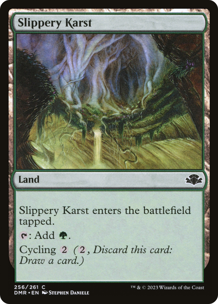 Slippery Karst [Dominaria Remastered]-1