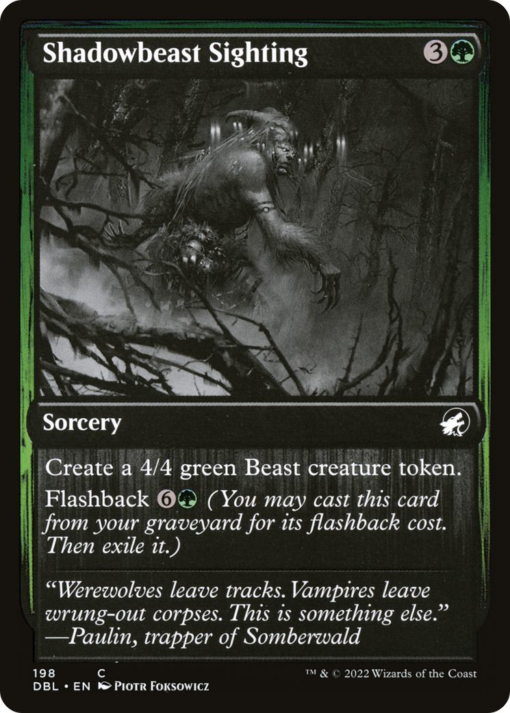 Shadowbeast Sighting [Innistrad: Double Feature]-1