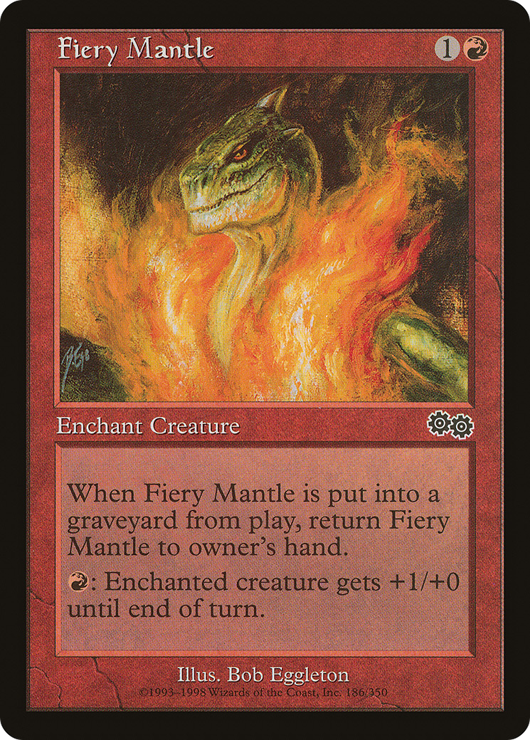 Fiery Mantle [Urza's Saga]-1