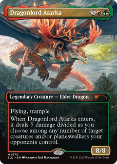 Dragonlord Atarka // Dragonlord Atarka (SLD-1970) - Secret Lair Drop (Borderless) Foil-3