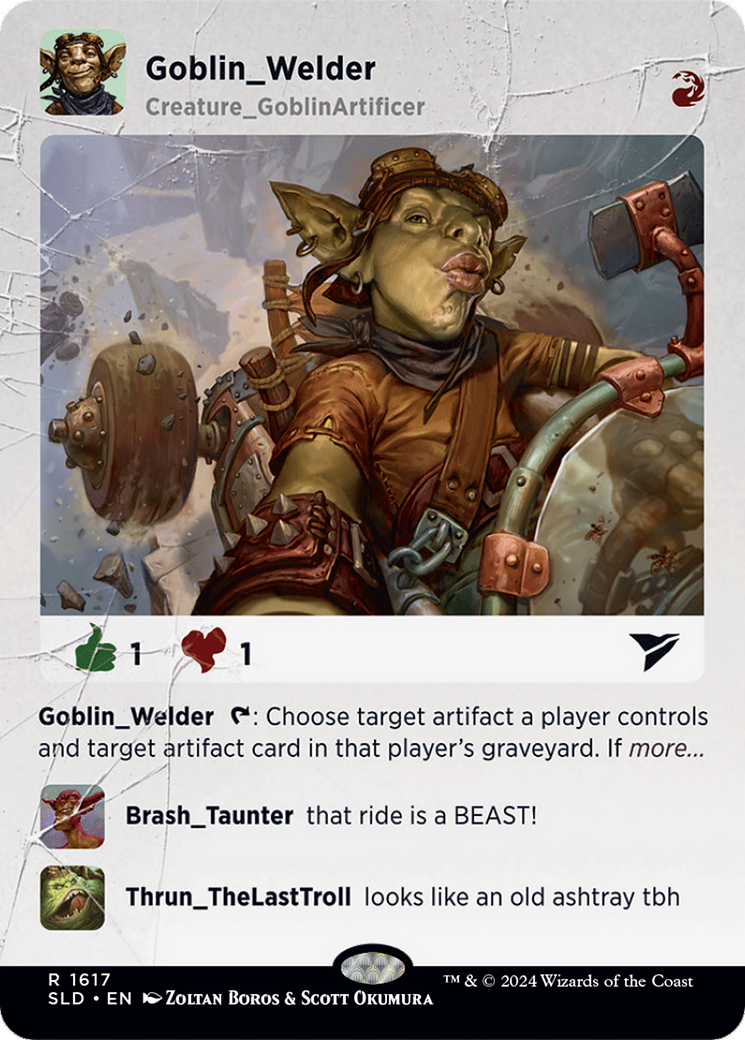 Goblin Welder (SLD-1617) - Secret Lair Drop (Borderless) Foil-1
