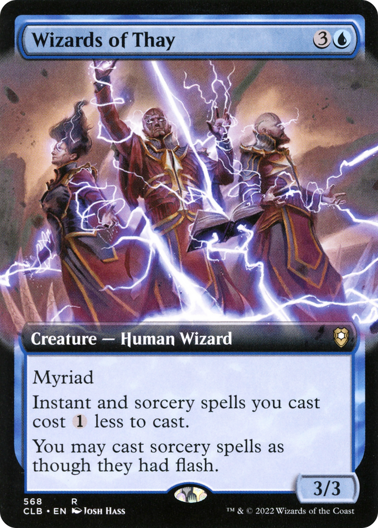 Wizards of Thay (Extended Art) (CLB-568) - Commander Legends: Battle for Baldur's Gate: (Extended Art) Foil-1