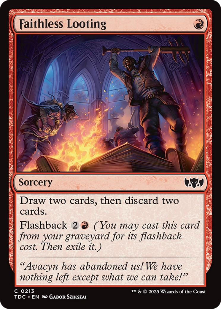 Faithless Looting [Tarkir: Dragonstorm Commander]-1