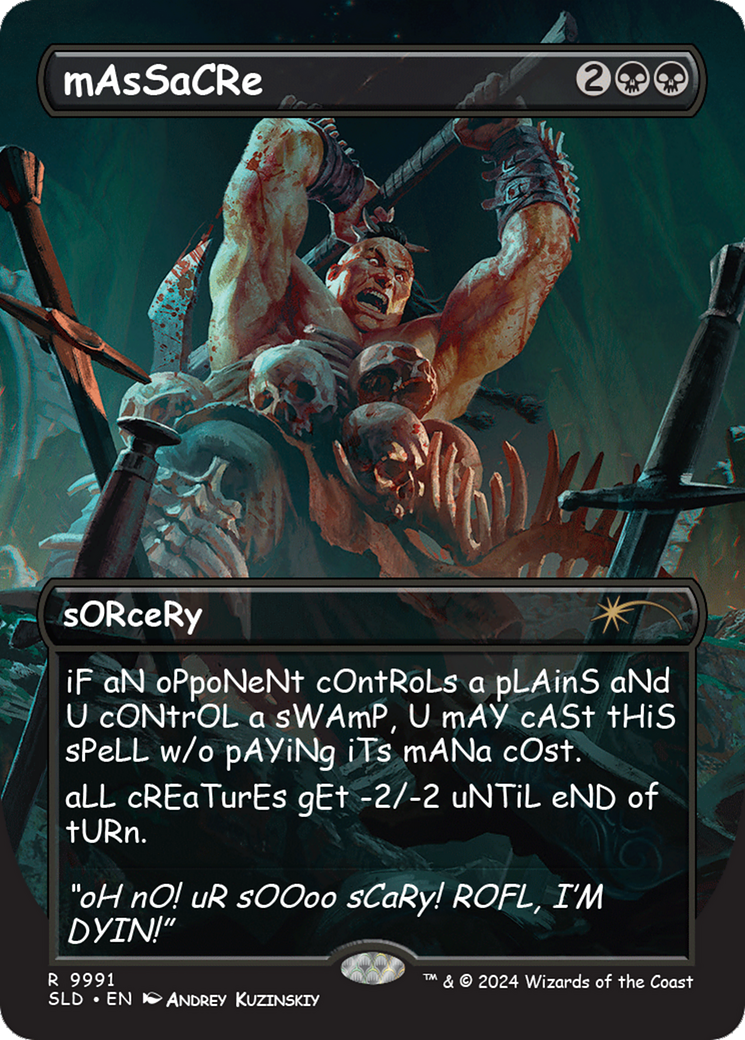mAsSaCRe (SLD-9991) - Secret Lair Drop (Borderless)-1