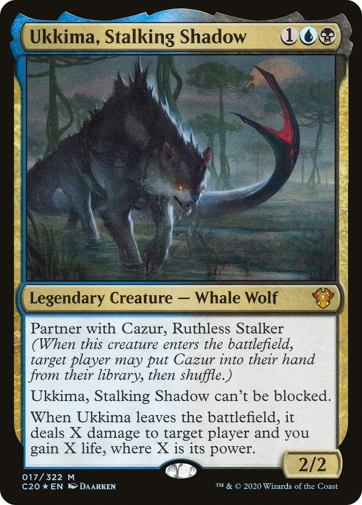 Ukkima, Stalking Shadow (C20-017) - Commander 2020-1
