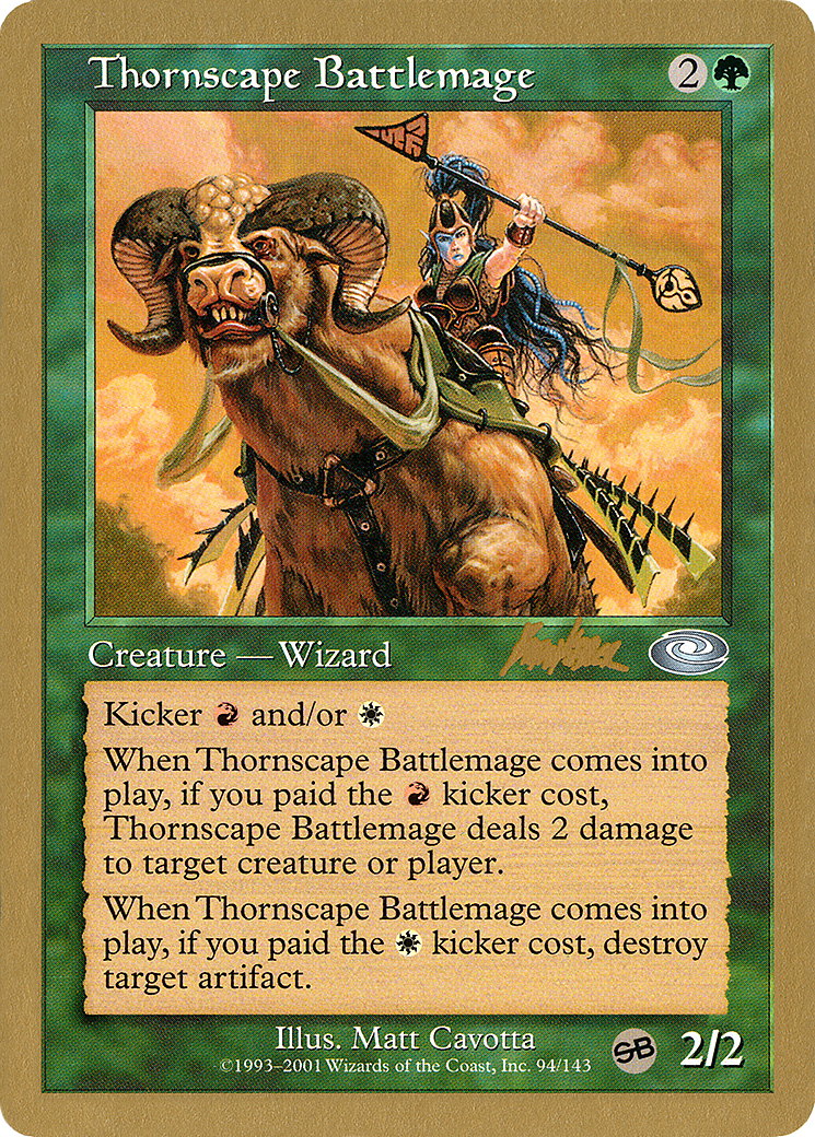 Thornscape Battlemage - 2002 Brian Kibler (PLS) (SB) (WCD-) - World Championship Decks 2002-1