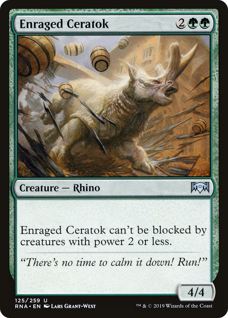 Enraged Ceratok [Ravnica Allegiance]-1