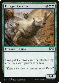 Enraged Ceratok [Ravnica Allegiance]-1