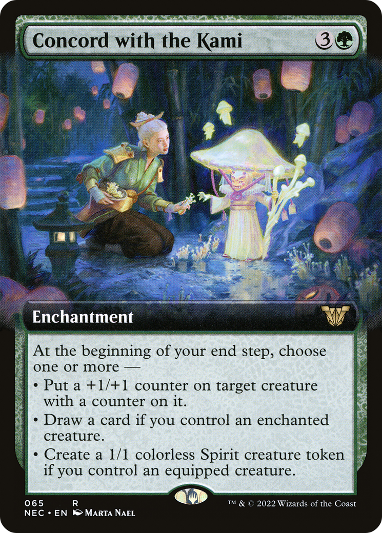 Concord with the Kami (Extended Art) [Kamigawa: Neon Dynasty Commander]-1