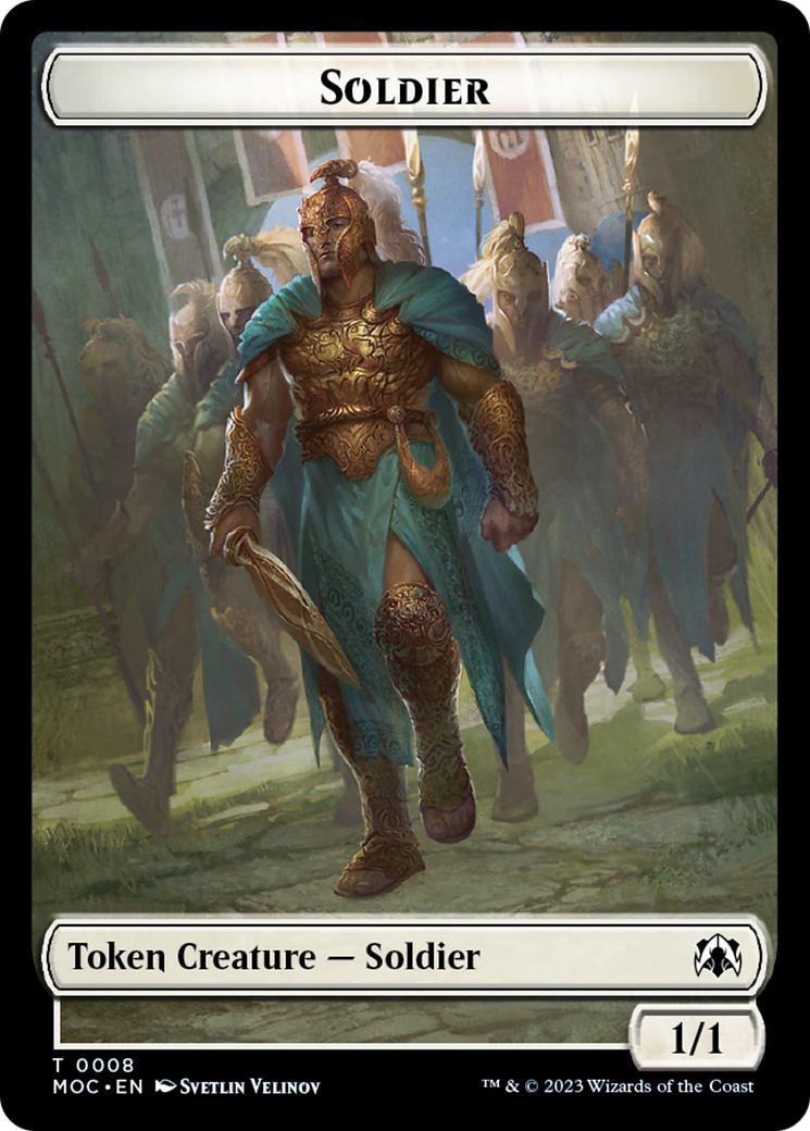 Vampire Knight // Soldier Double-Sided Token [March of the Machine Commander Tokens]-2