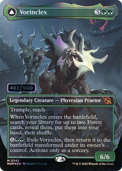 Vorinclex (Serial Numbered) (MOM-342) - March of the Machine (Borderless) Foil-1