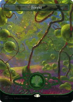 Forest (490) (Planetary Space-ic Land) (Galaxy Foil) [Unfinity]-1