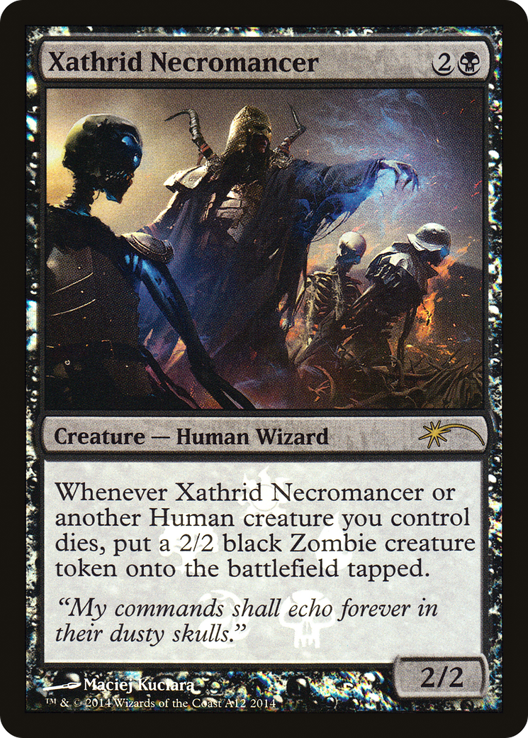 Xathrid Necromancer (MEDIA-A12) - Magic 2014 Promos Foil-1