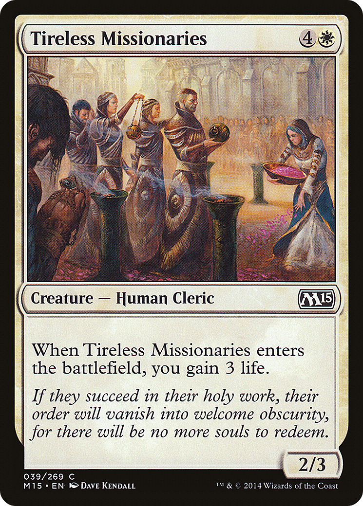 Tireless Missionaries (M15-039) - Magic 2015 Foil-1