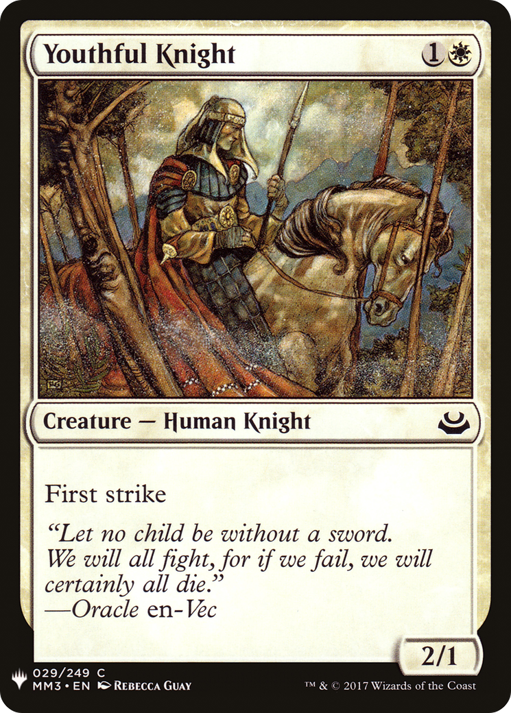 Youthful Knight (LIST-MM3-29) - The List-1