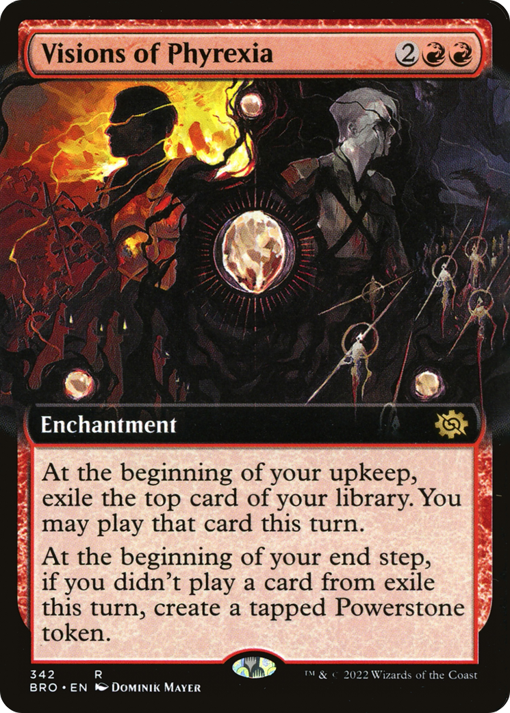 Visions of Phyrexia (Extended Art) (BRO-342) - The Brothers' War: (Extended Art)-1
