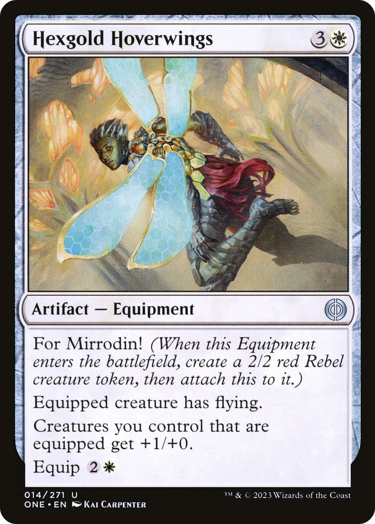 Hexgold Hoverwings [Phyrexia: All Will Be One]-1