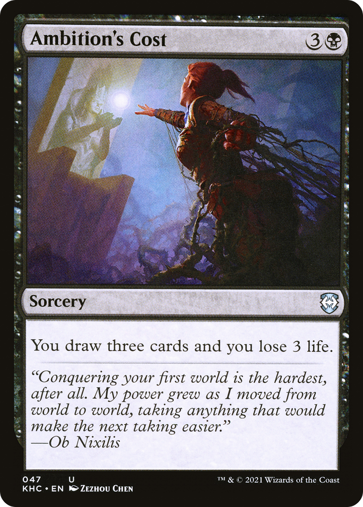 Ambition's Cost [Kaldheim Commander]-1