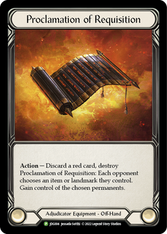 Proclamation of Requisition [JDG004] (Promo)  Rainbow Foil-1