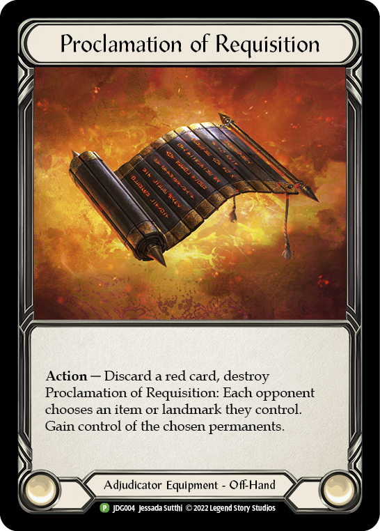 Proclamation of Requisition [JDG004] (Promo)  Rainbow Foil-1