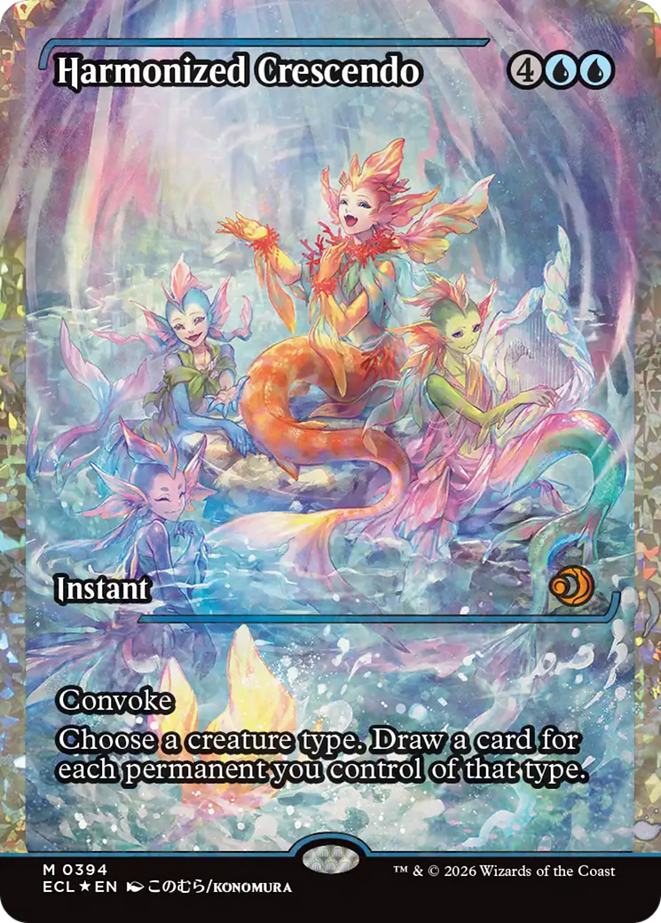 Harmonized Crescendo (0394) (Showcase) (Fracture Foil) [Lorwyn Eclipsed]-1