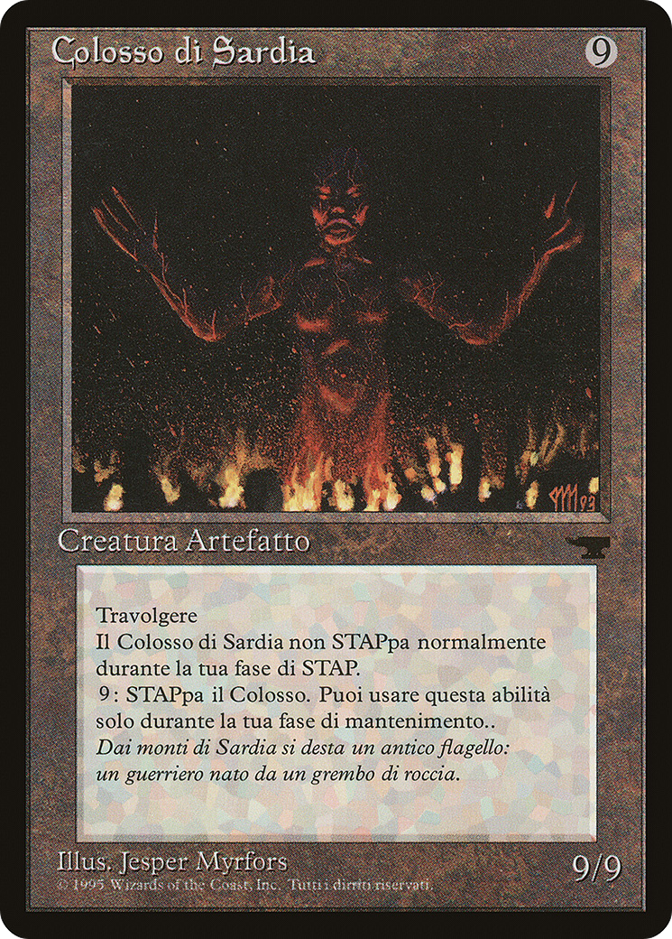 Colossus of Sardia (Italian) - "Colosso di Sardia" (REN-) - Rinascimento-1