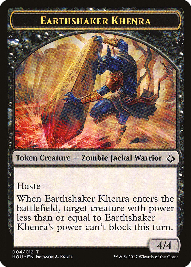 Earthshaker Khenra Token [Hour of Devastation Tokens]-1