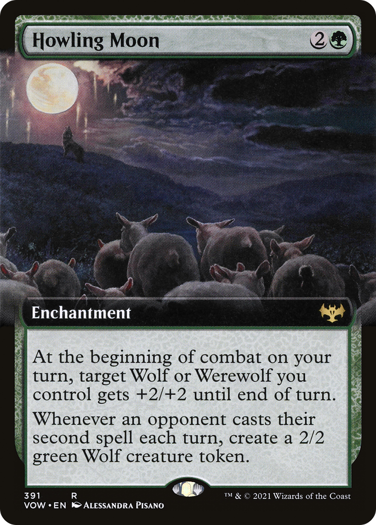 Howling Moon (Extended Art) [Innistrad: Crimson Vow]-1