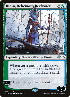Kiora, Behemoth Beckoner (Stained Glass) [Secret Lair Drop Promos]-1
