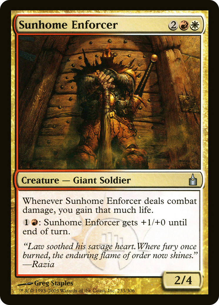 Sunhome Enforcer [Ravnica: City of Guilds]-1