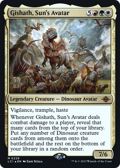 Gishath, Sun's Avatar (LCI) [The Lost Caverns of Ixalan Prerelease Cards]-1