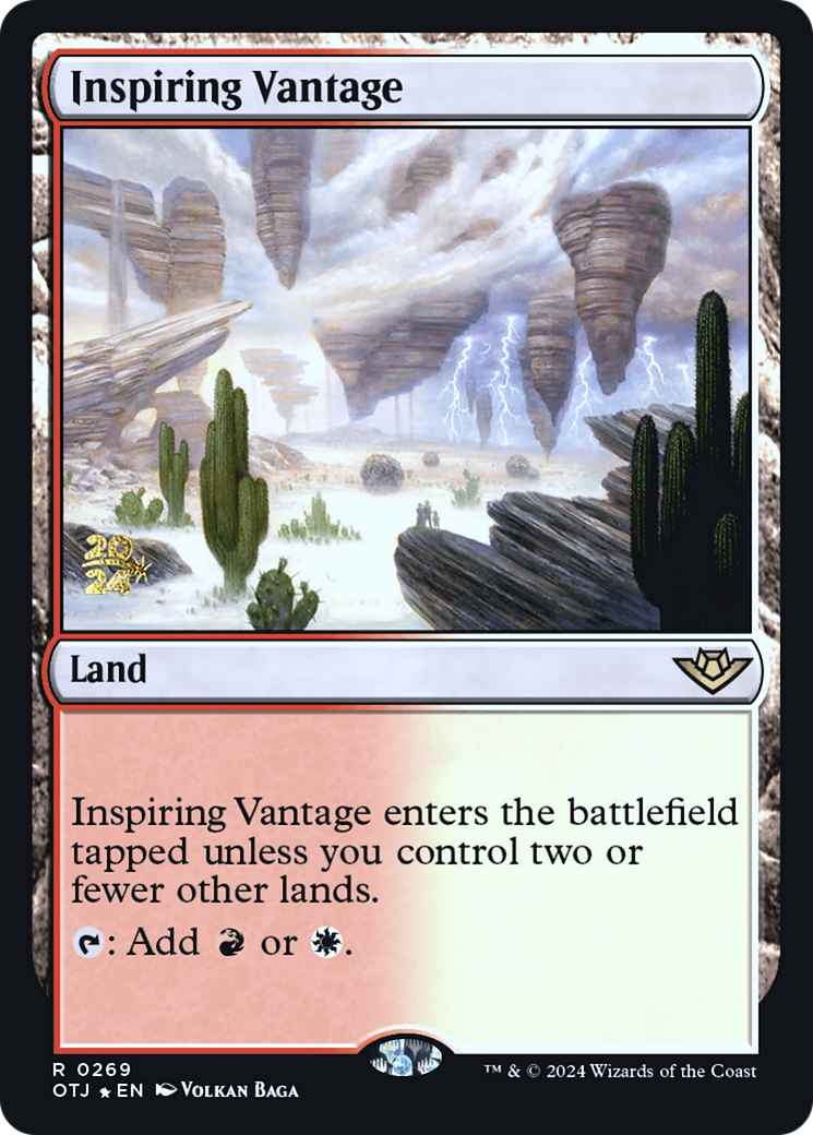Inspiring Vantage (OTJ) [Outlaws of Thunder Junction Prerelease Promos]-1
