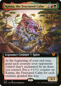 Kaima, the Fractured Calm (Extended Art) [Kamigawa: Neon Dynasty Commander]-1