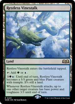 Restless Vinestalk (Promo Pack) [Wilds of Eldraine Promos]-1