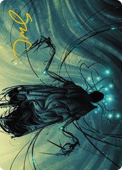 Ichor Synthesizer Art Card (Gold-Stamped Signature) [Phyrexia: All Will Be One Art Series]-1