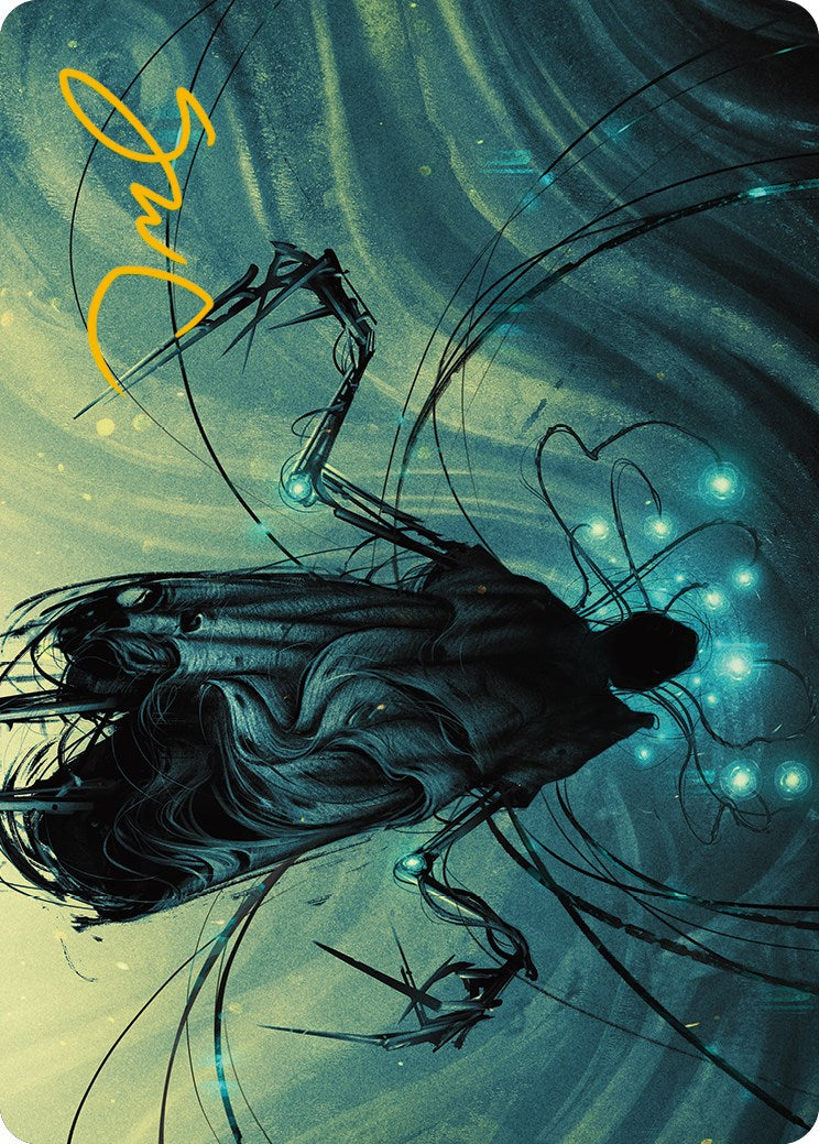 Ichor Synthesizer Art Card (Gold-Stamped Signature) [Phyrexia: All Will Be One Art Series]-1